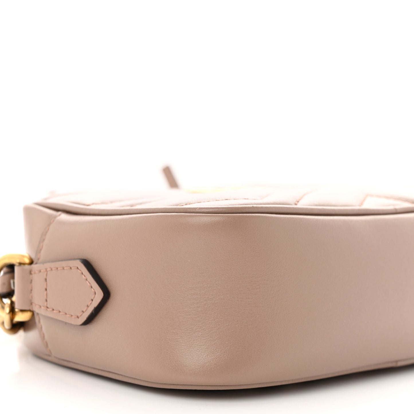 Calfskin Matelasse Mini GG Marmont Chain Shoulder Bag Porcelain Rose