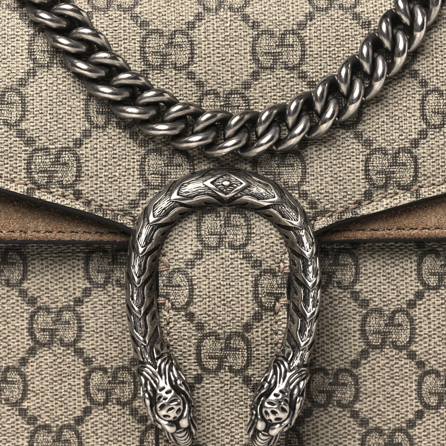 Gucci GG Supreme Monogram Mini Dionysus Shoulder Bag Taupe 8 of 12