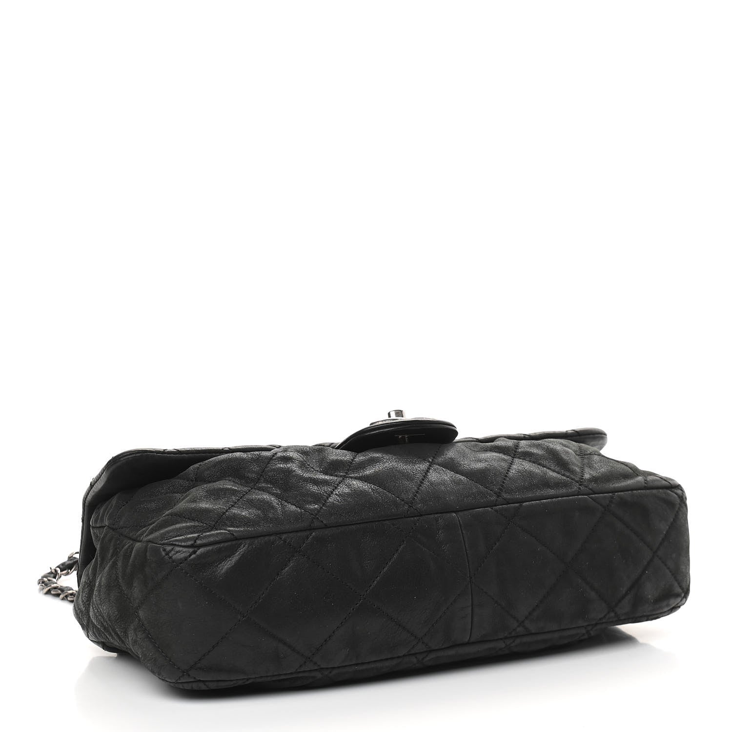 Chanel Iridescent Calfskin Large Chic Quilt Flap Black 4 of 9