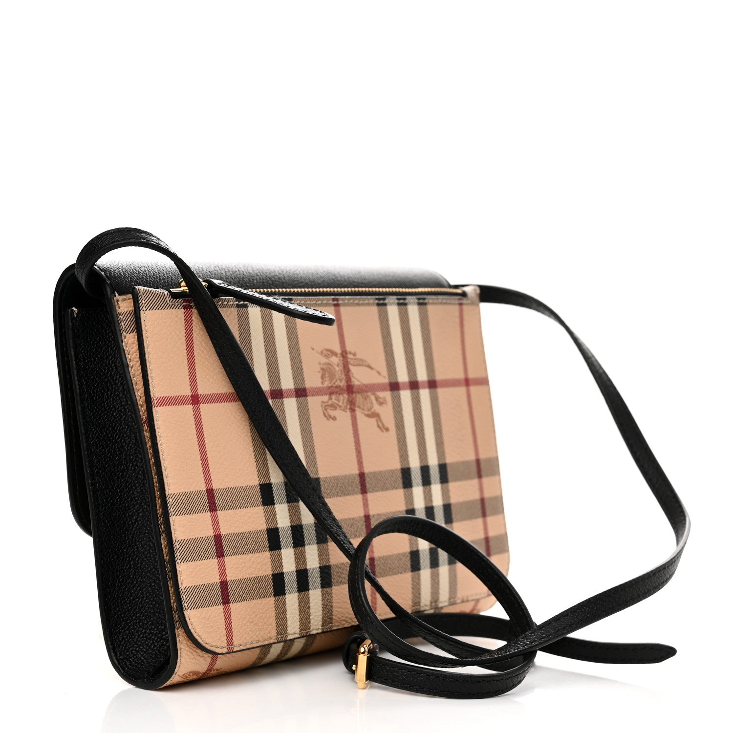 Burberry Haymarket Check Small Loxley Crossbody Black 3 of 10