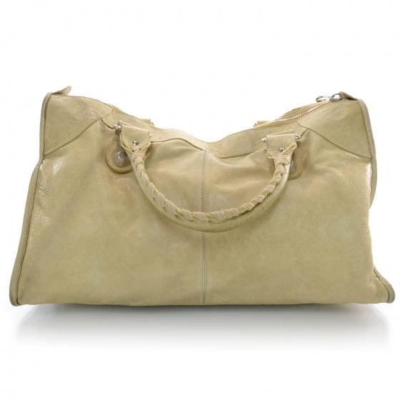 Agneau Giant 21 Silver Hardware Work Praline