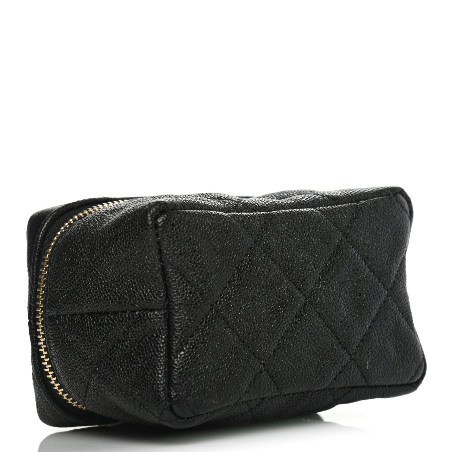Chanel Caviar Quilted Mini Top Handle Vanity With Chain Black 3 of 6