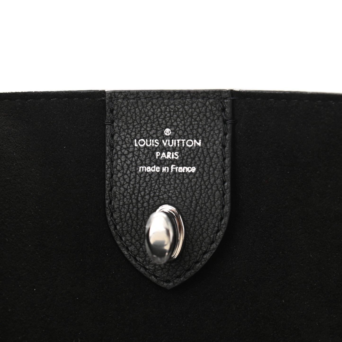 Calfskin Lockme Go Tote Black