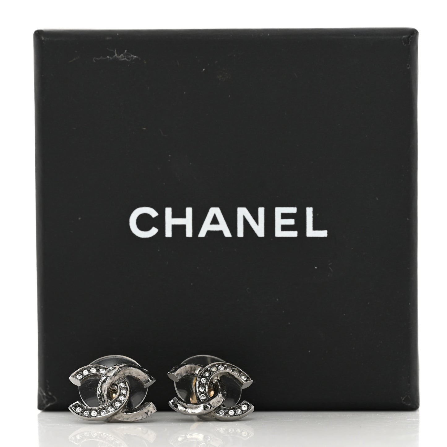 Ruthenium Crystal CC Earrings