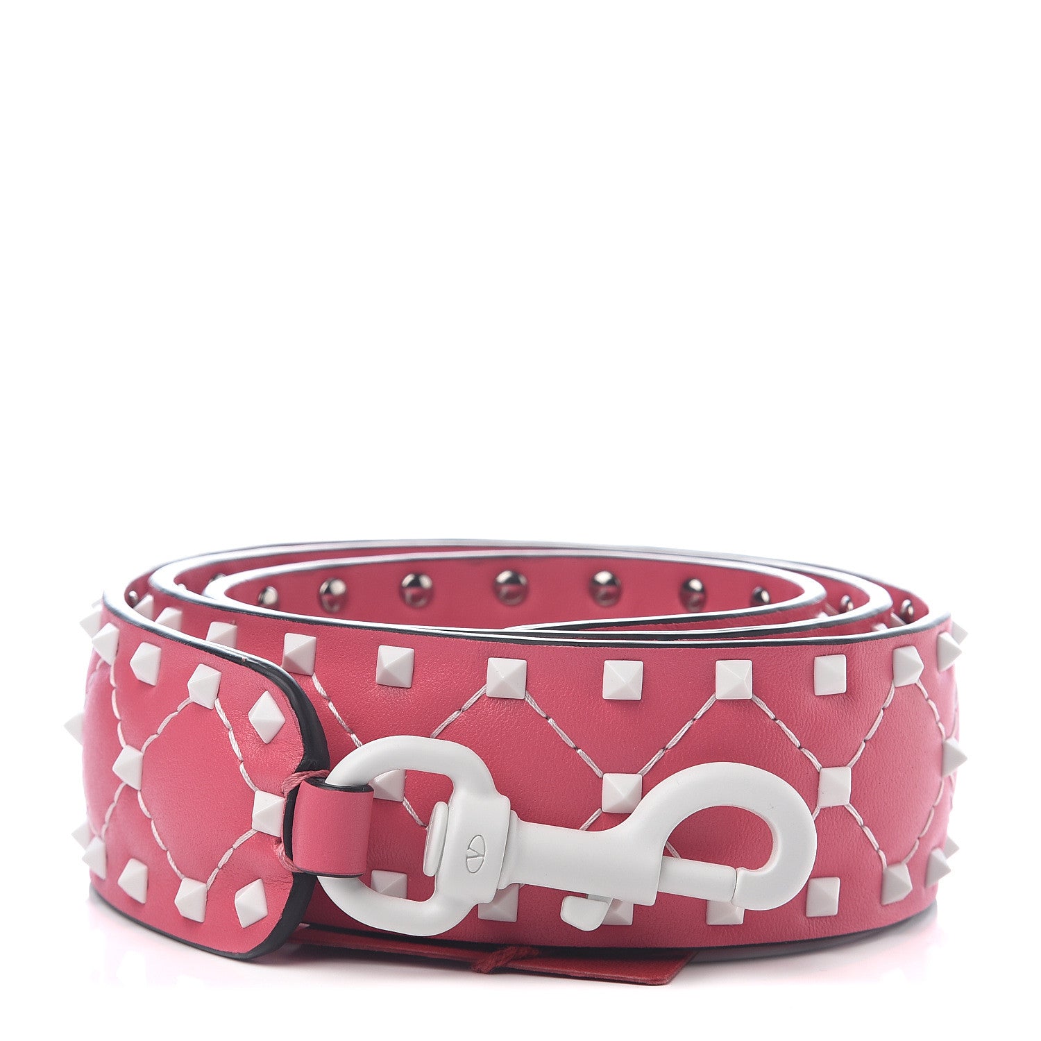 Valentino Garavani Lambskin Free Rockstud Spike Shoulder Strap Shadow Pink 1 of 2