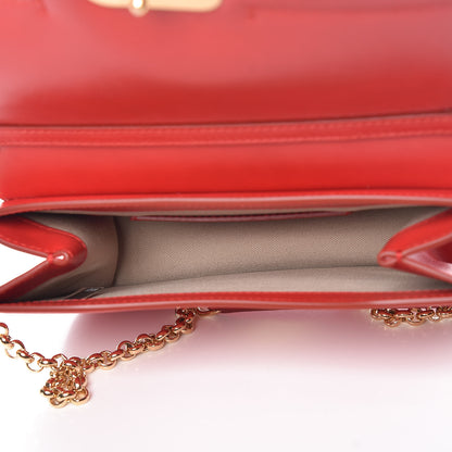 Chloe Calfskin Suede C Clutch With Chain Plaid Red 7 of 9