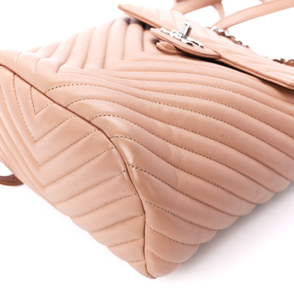 Chanel Calfskin Chevron Quilted Small Urban Spirit Backpack Beige 11 of 12
