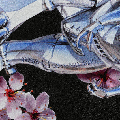 Christian Dior x Sorayama Calfskin Zipped Pouch Black 9 of 10