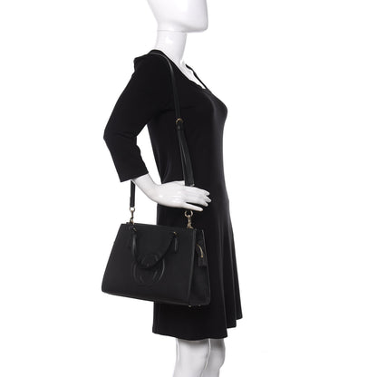 Gucci Pebbled Calfskin Medium Soho Top Handle Satchel Black 2 of 11