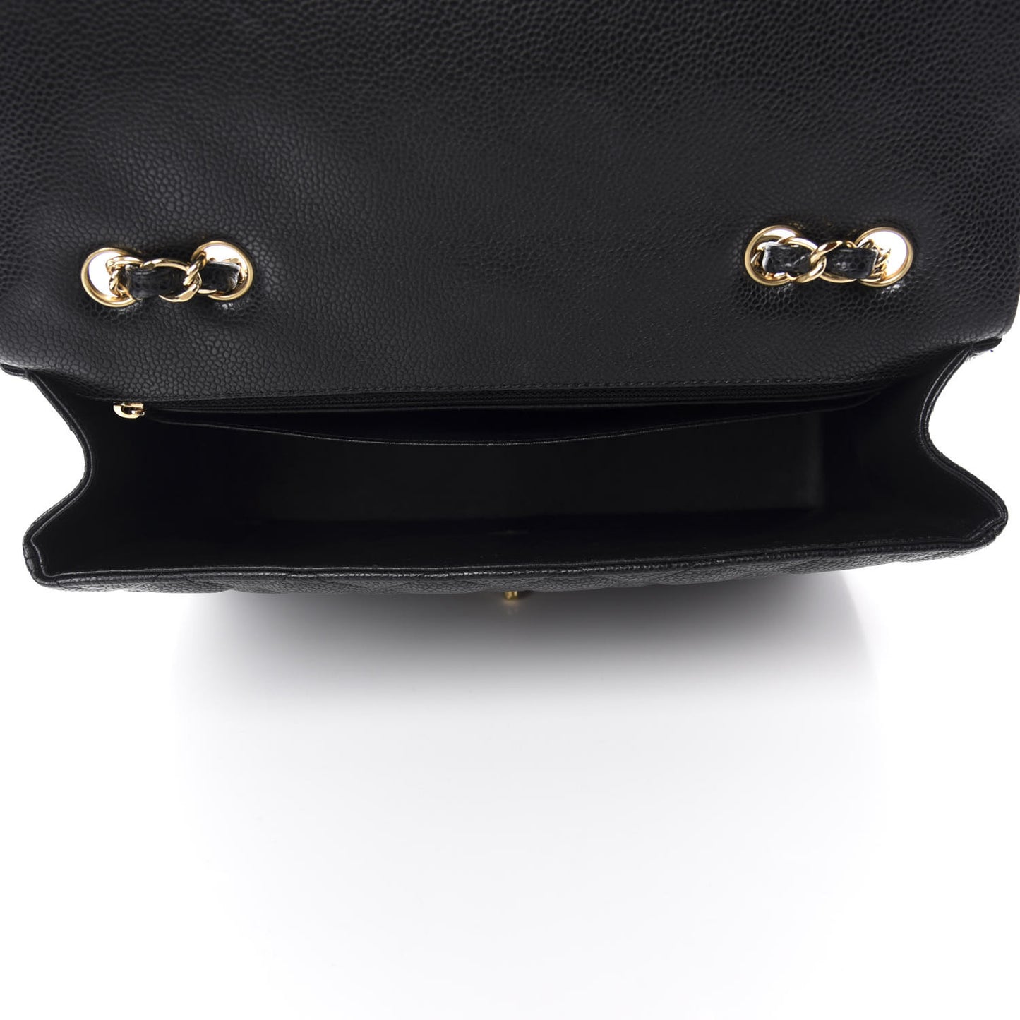 Caviar Quilted Jumbo Single Flap Black