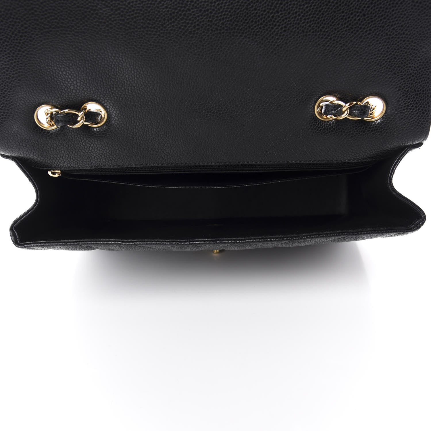 Chanel Caviar Quilted Jumbo Single Flap Black 5 of 10