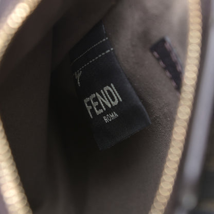 Fendi Fabric Jacquard FF 1974 Cell Pocket Strap You Tobacco Moro Black 10 of 11
