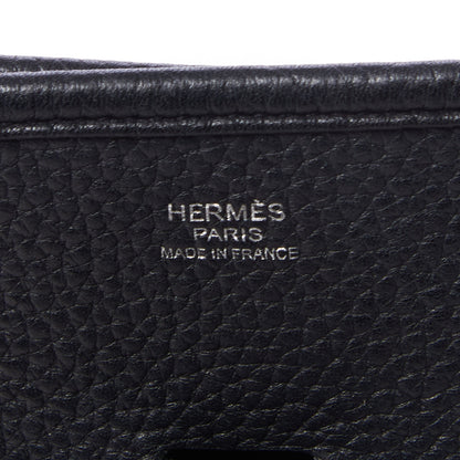 Hermes Taurillon Clemence Evelyne III GM Black 7 of 8