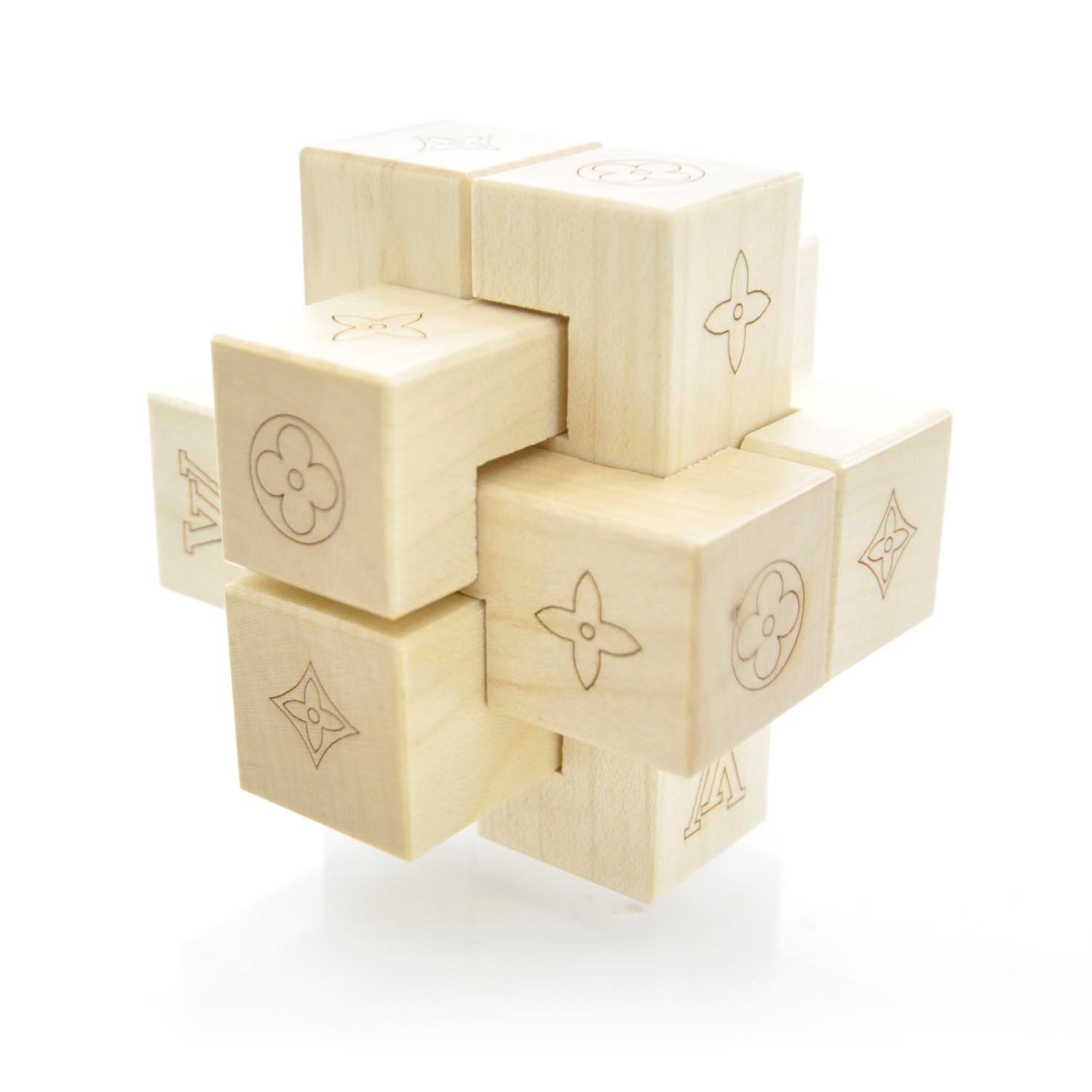 Louis Vuitton Le Pateki Wood Cube Puzzle VIP Gift 1 of 4