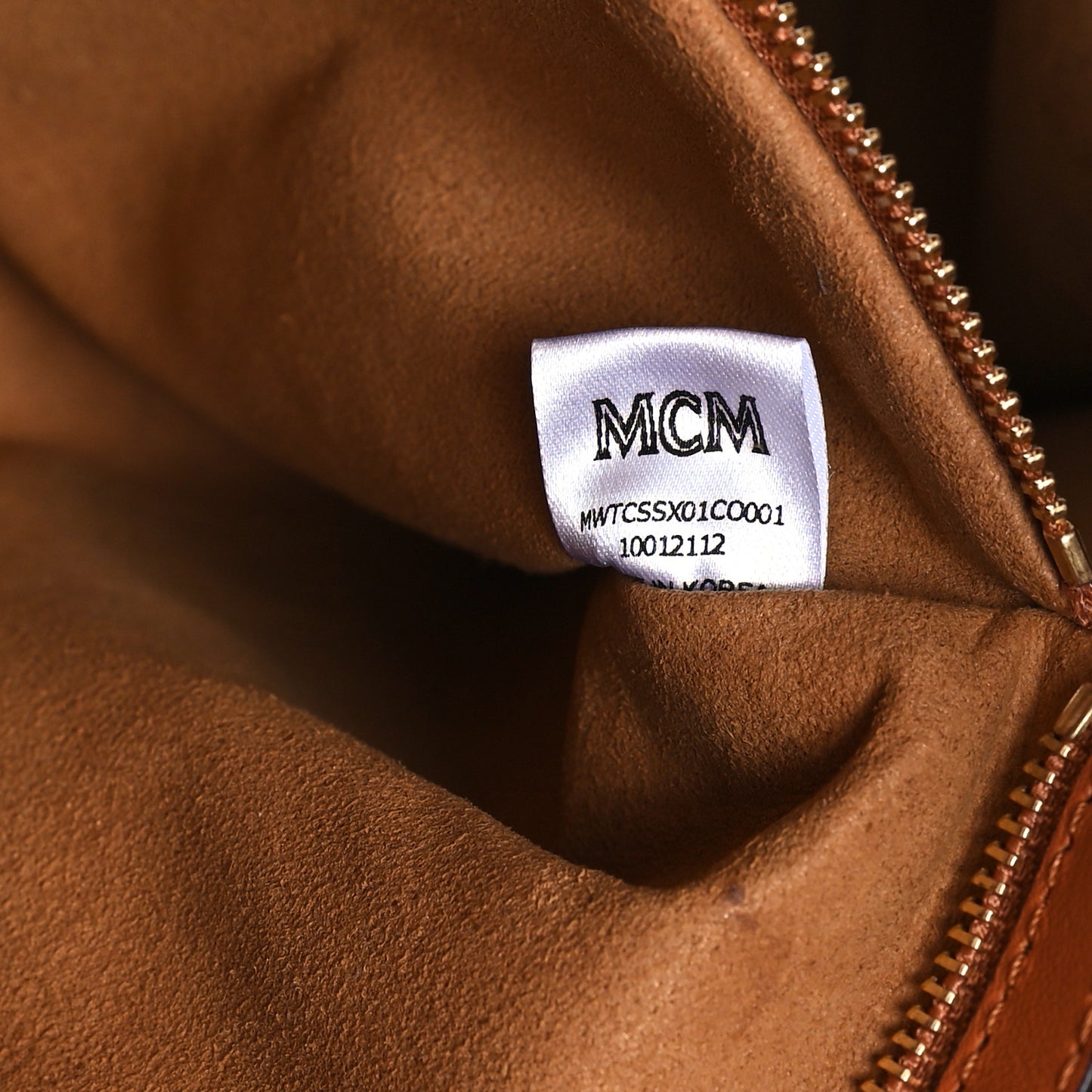 Calfskin Large Munchen Tote Cognac
