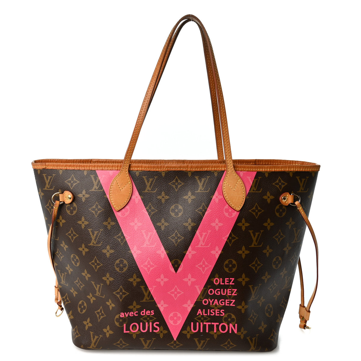 Louis Vuitton Monogram V Neverfull MM Grenade 1 of 14