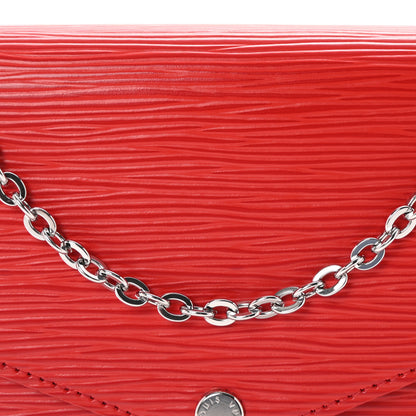 Louis Vuitton Epi Pochette Felicie Coquelicot 7 of 9