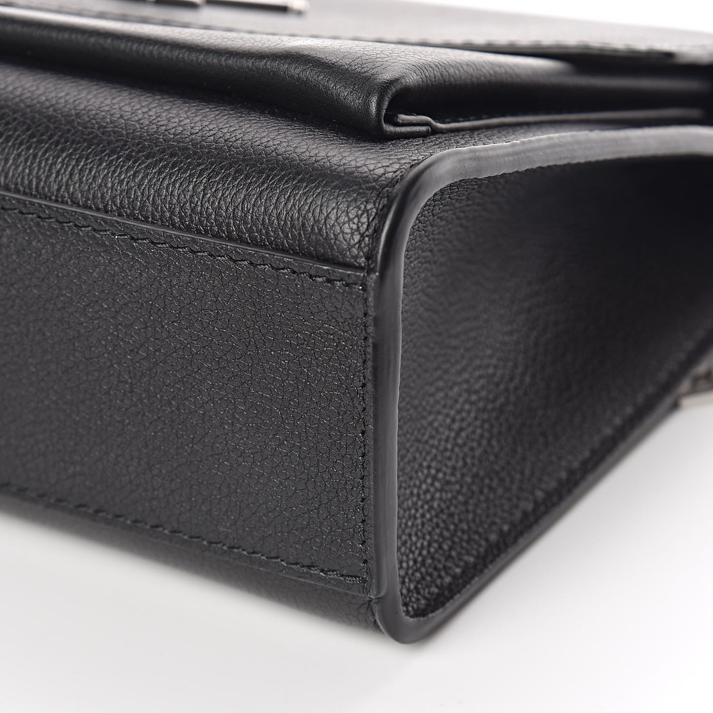 Soft Calfskin My Lockme Chain Bag BB Black