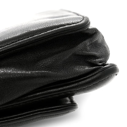 Chanel Lambskin Timeless CC Wallet On Chain WOC Black 13 of 14