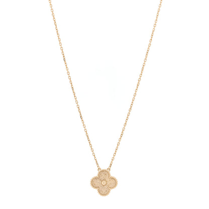 Van Cleef & Arpels 18K Yellow Gold Vintage Alhambra Pendant Necklace 1 of 6