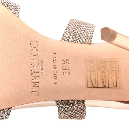 Jimmy Choo Lame Glitter Lottie Sandal 36.5 Macaroon 7 of 9