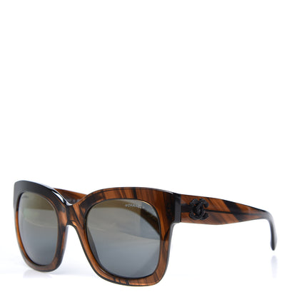 Chanel Mirror CC Sunglasses 5357 Brown 1 of 9