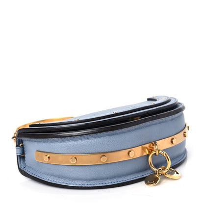 Chloe Calfskin Small Nile Bracelet Minaudiere Bag Washed Blue 4 of 8