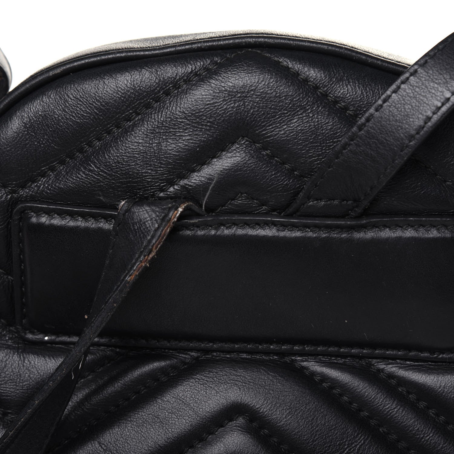 Gucci Calfskin Matelasse GG Marmont Dome Backpack Black 16 of 24