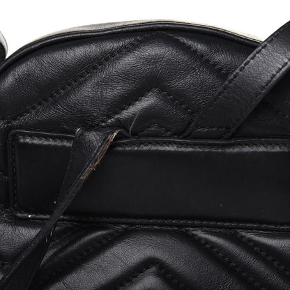 Gucci Calfskin Matelasse GG Marmont Dome Backpack Black 16 of 24
