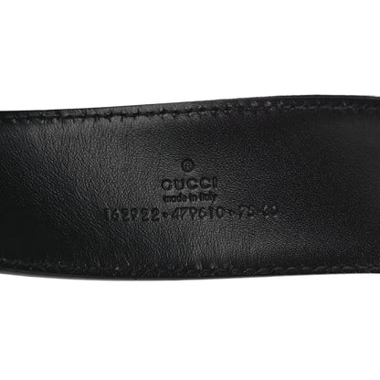 Gucci Calfskin Web Interlocking G Belt 75 30 Dark Brown 3 of 5