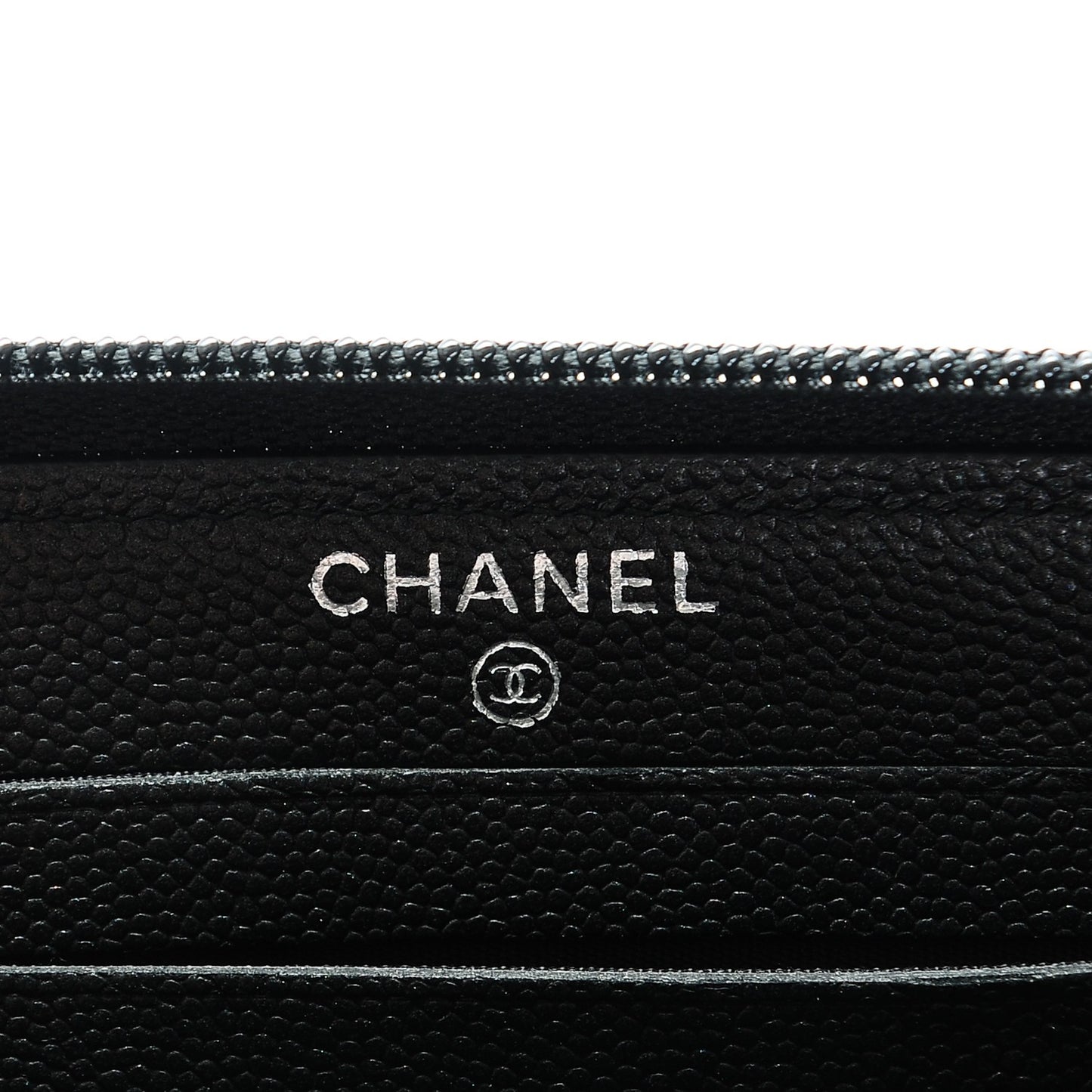 Caviar Quilted Boy Small Zip Around Wallet So Black