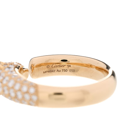 Cartier 18K Yellow Gold Diamond Emerald Onyx Panthere De Cartier Ring 54 6.75 5 of 6