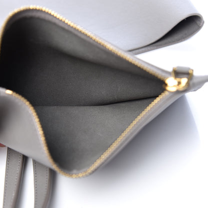 Saint Laurent Calfskin Large Shopping Tote Oyster Gray 7 of 20