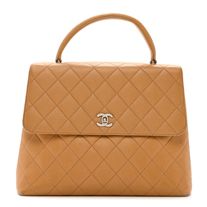Chanel Caviar Quilted Jumbo Kelly Flap Beige 1 of 16
