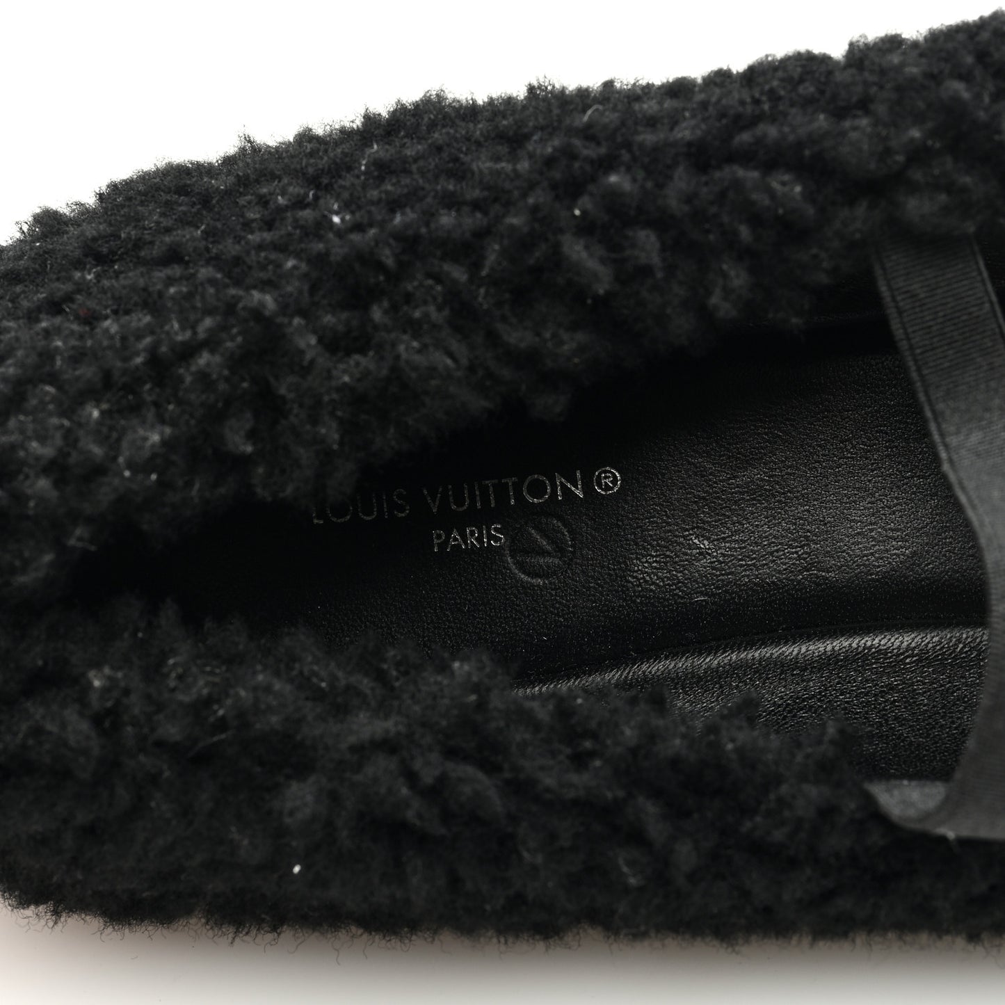 Shearling Popi Ballerina Flats 41 Black