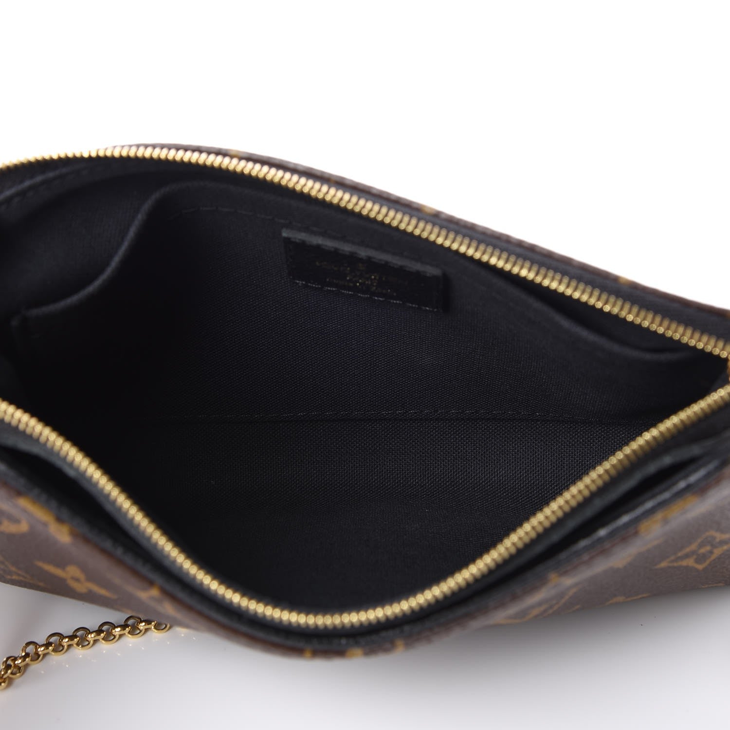 Louis Vuitton Monogram Pallas Clutch Black 5 of 8