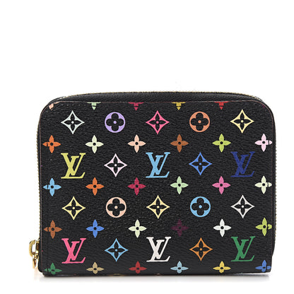 Louis Vuitton Monogram Multicolor Zippy Coin Purse Black Grenade 1 of 7