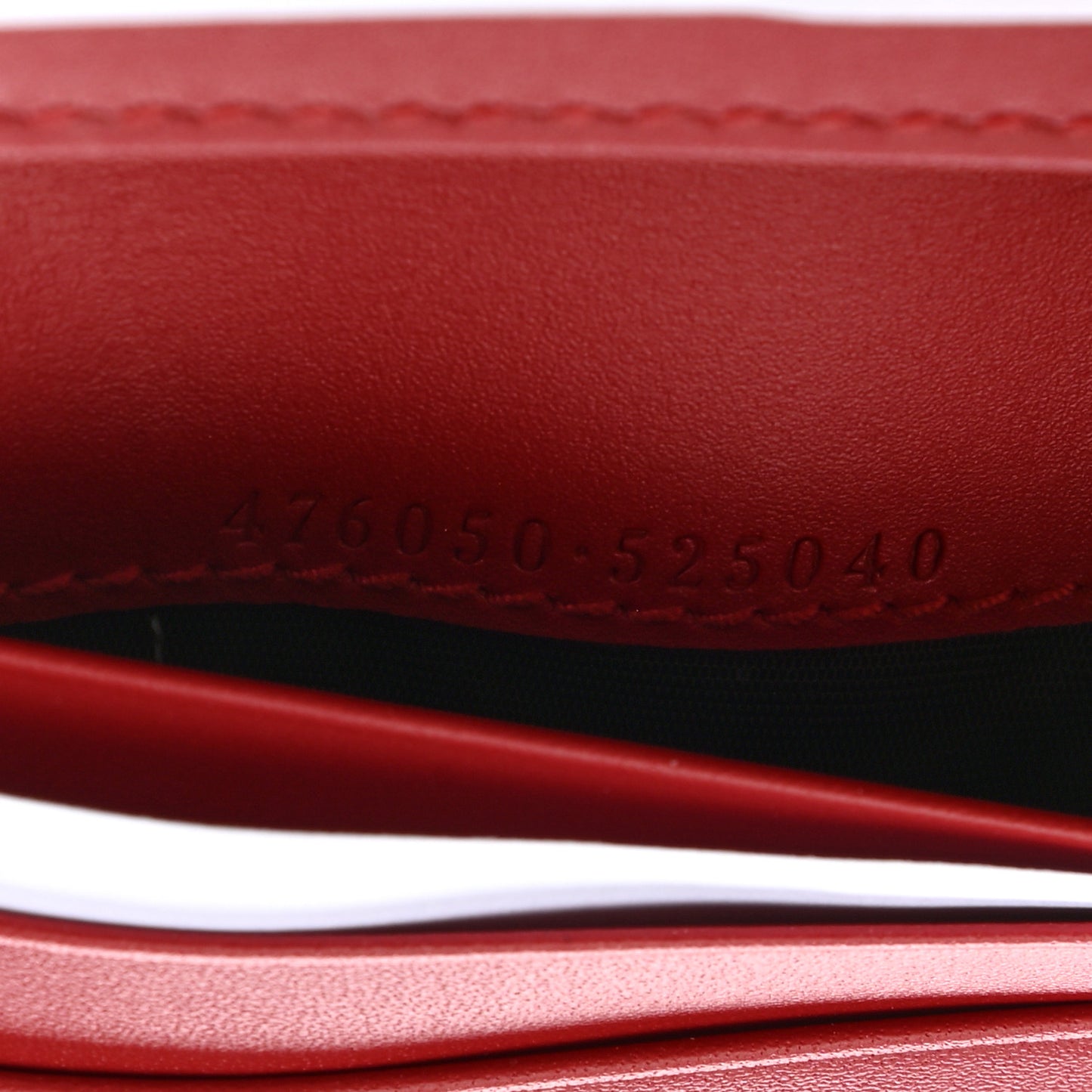 GG Supreme Monogram Cherry Embellished Card Case Wallet Hibiscus Red