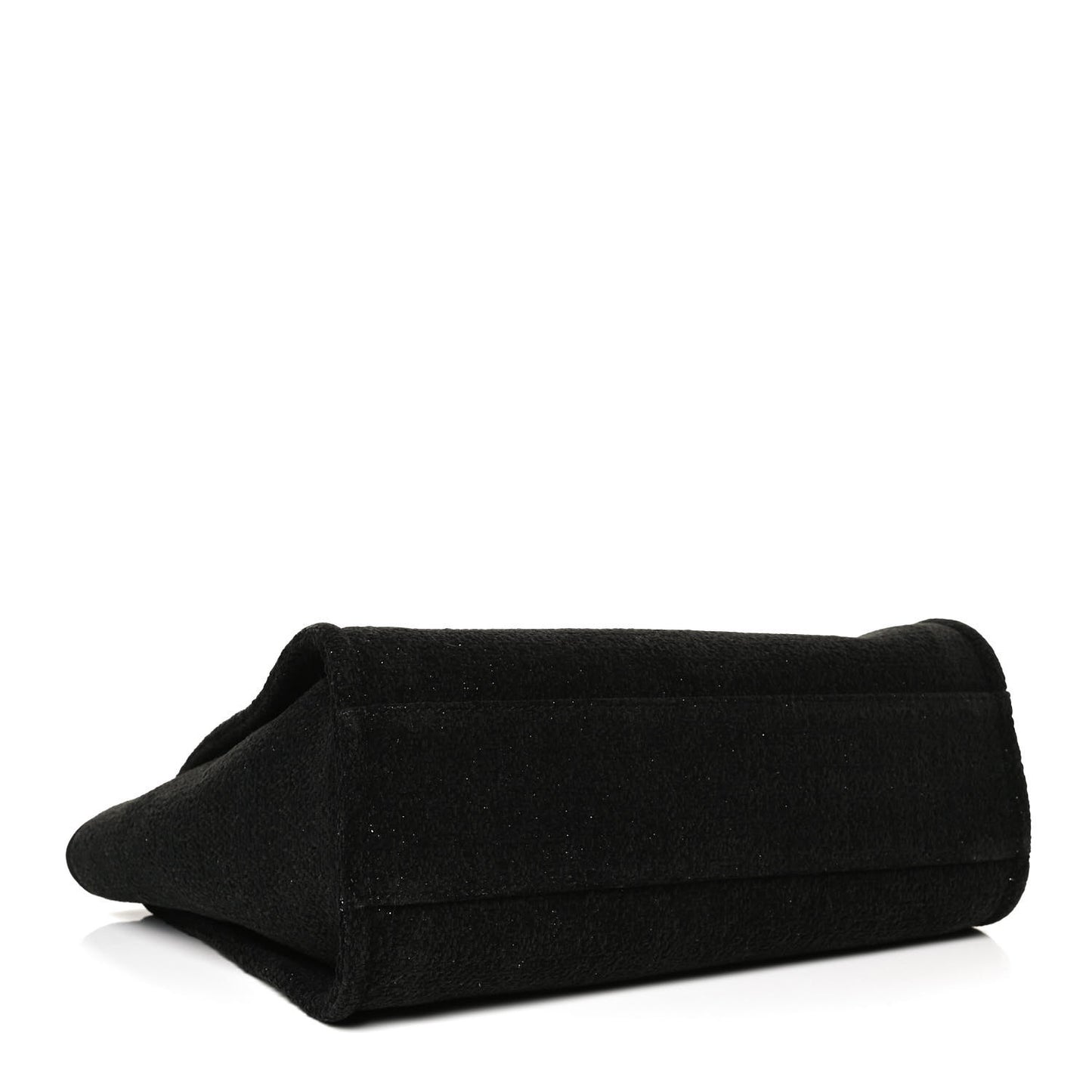 Lurex Canvas Small Deauville Tote Black