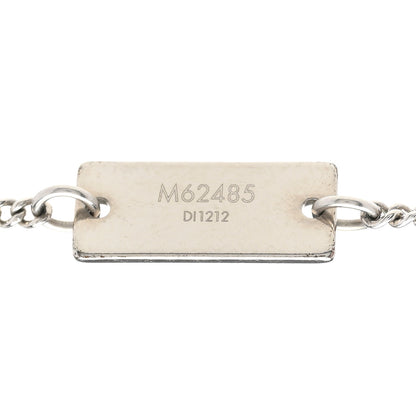 Louis Vuitton Zamac Palladium Monogram Charms Necklace Silver 7 of 7