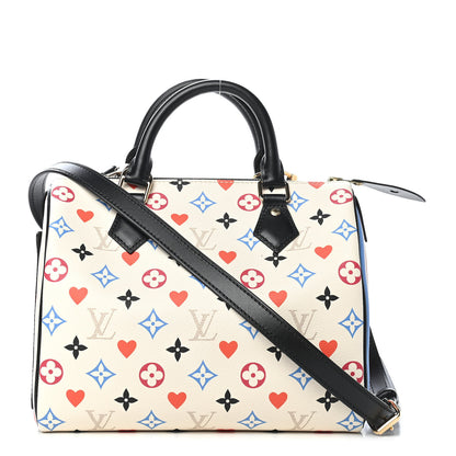 Louis Vuitton Game On Speedy Bandouliere 25 White 1 of 8