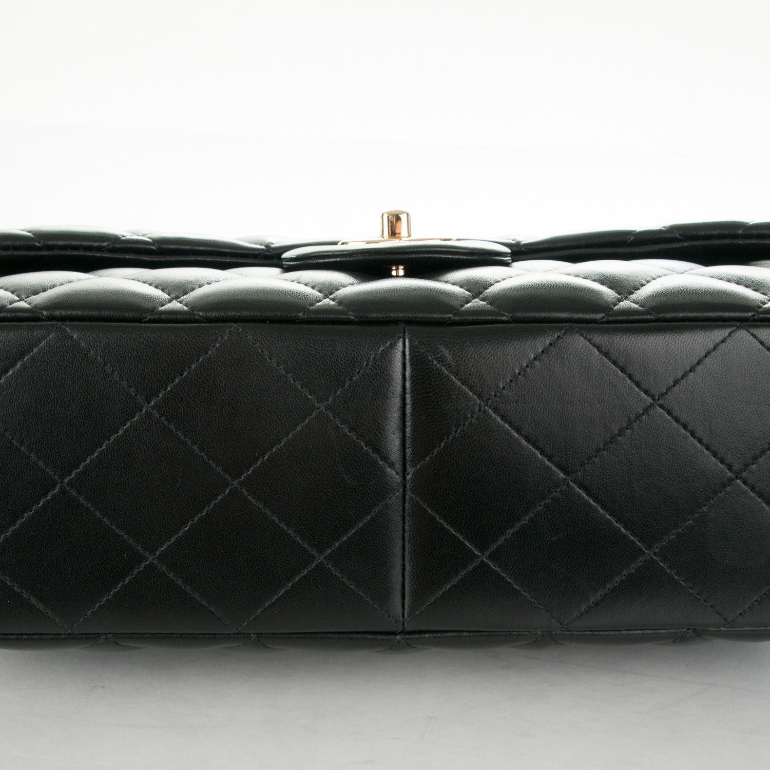 Chanel Lambskin Quilted Jumbo Single Flap Black 9 of 15