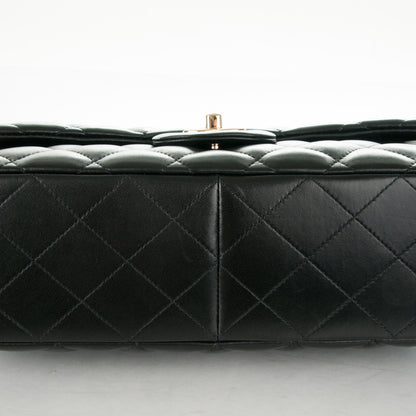 Chanel Lambskin Quilted Jumbo Single Flap Black 9 of 15