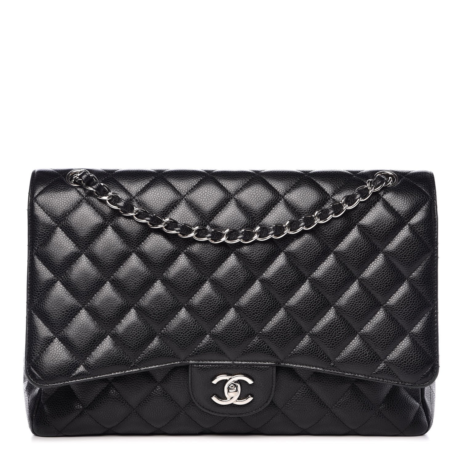 Chanel Caviar Quilted Maxi Single Flap Black 1 of 16