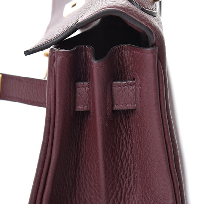Hermes Togo Kelly Retourne 25 Bordeaux 17 of 40