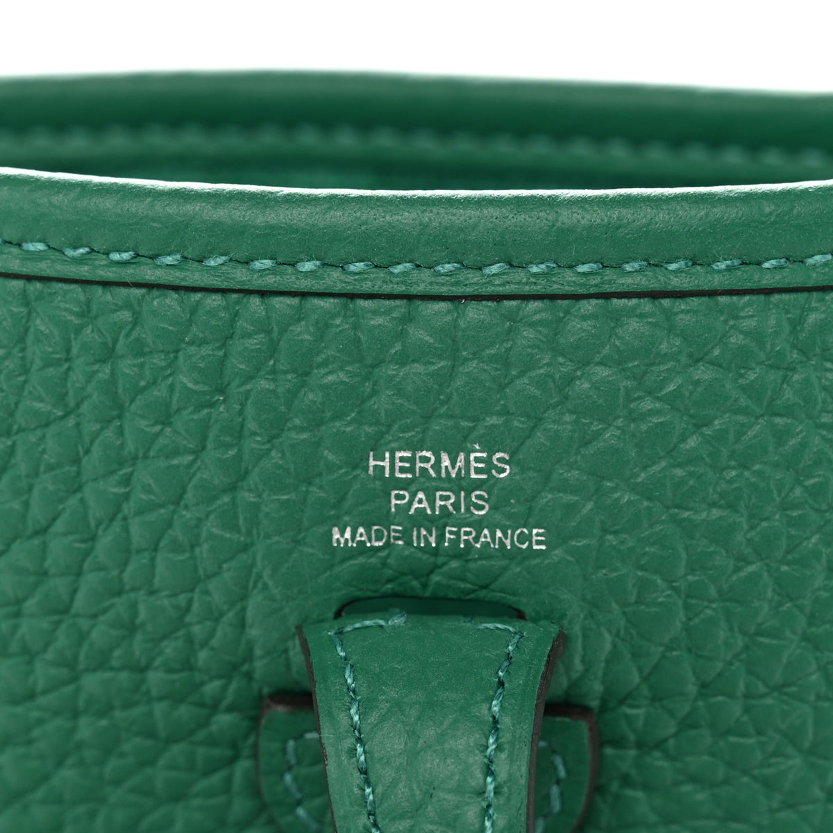 Hermes Taurillon Clemence Evelyne TPM Vert Vertigo 6 of 11
