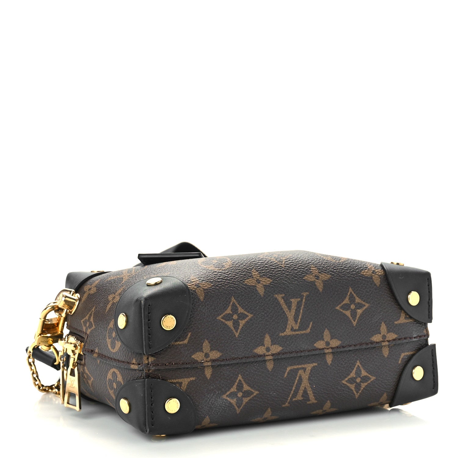 Louis Vuitton Monogram Petite Malle Souple Black 4 of 9