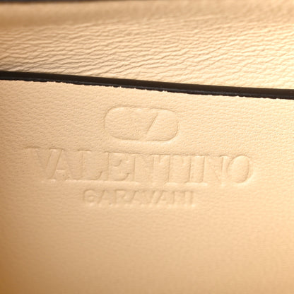 Valentino Garavani Shiny Calfskin Vain Shoulder Bag Butter 6 of 10