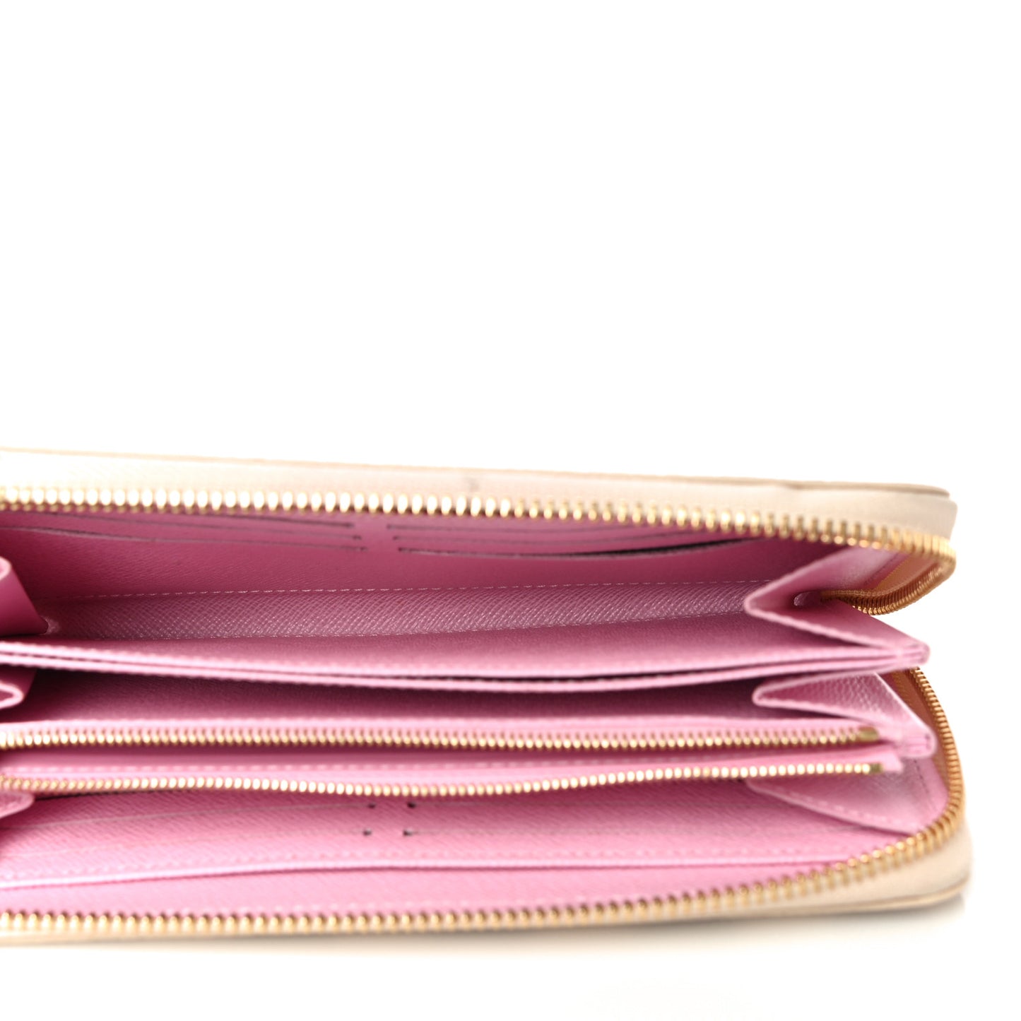 Damier Azur 2016 Christmas Animation Zippy Wallet Rose Ballerine