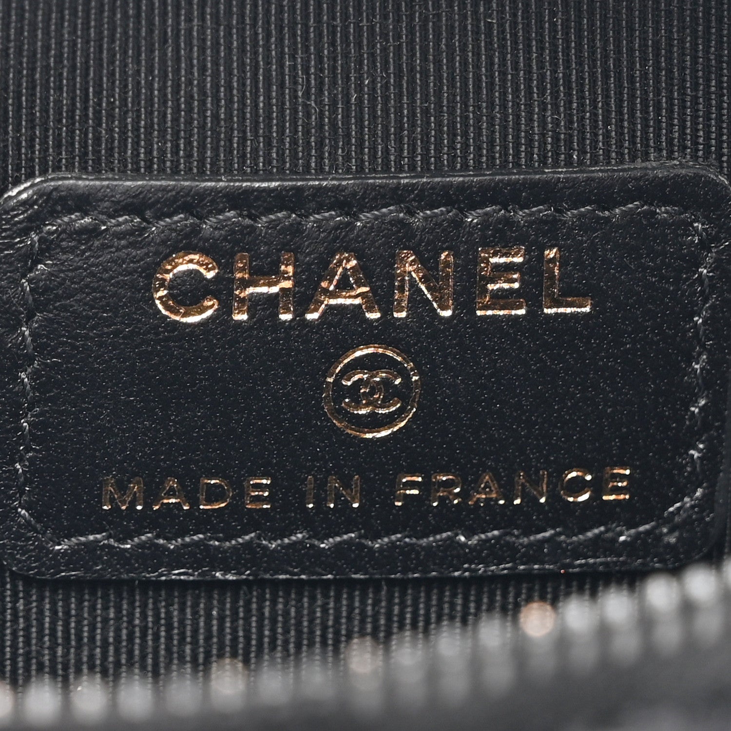 Chanel Tweed Lambskin Quilted Arm Coin Purse Black 6 of 7